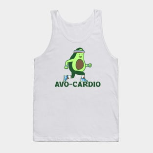 Avo Cardio - Funny Avocado Fitness Tank Top